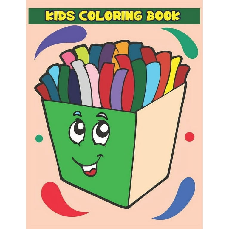 Kids coloring book shoes crown cap clothes and etc coloring pages