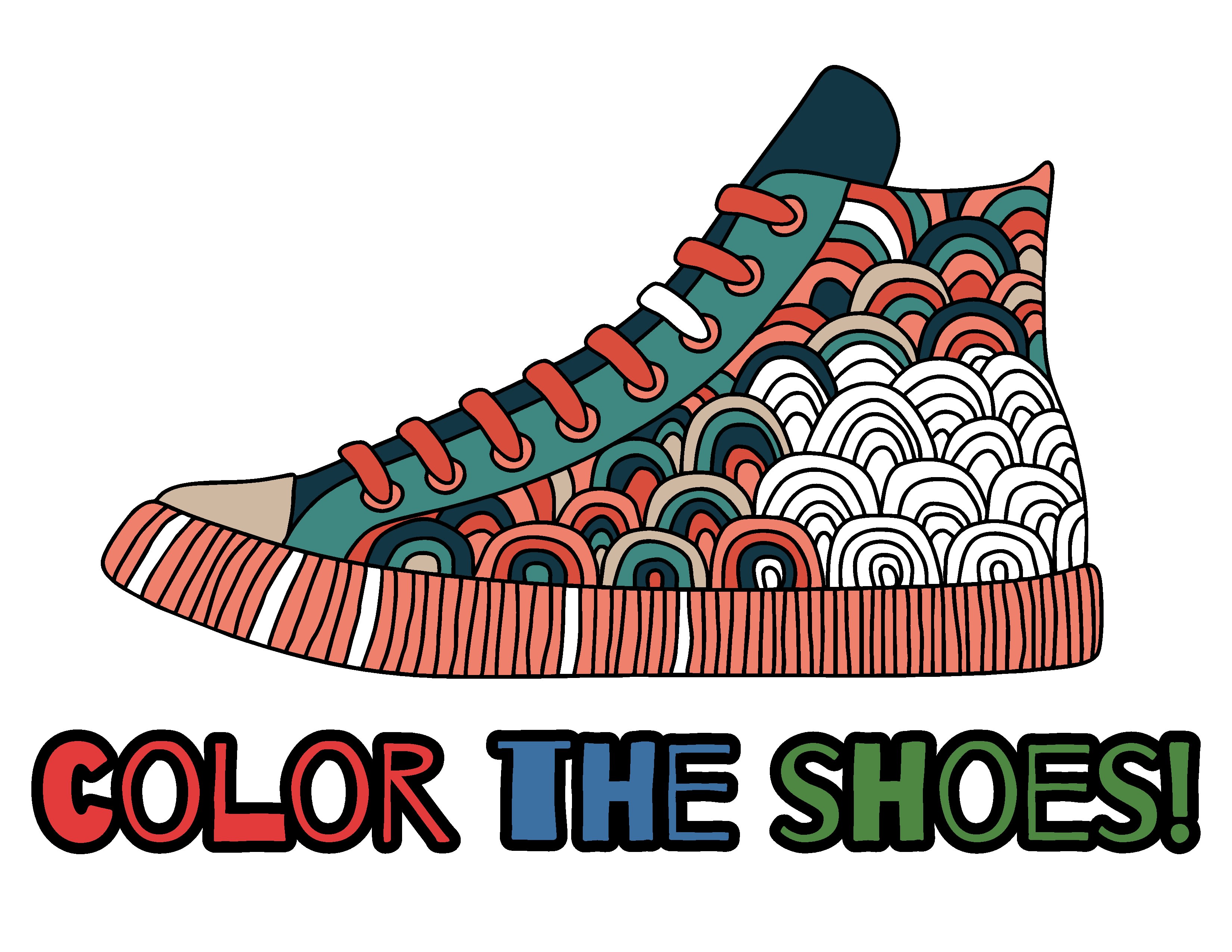 Send you a page printable shoe coloring book by artapra