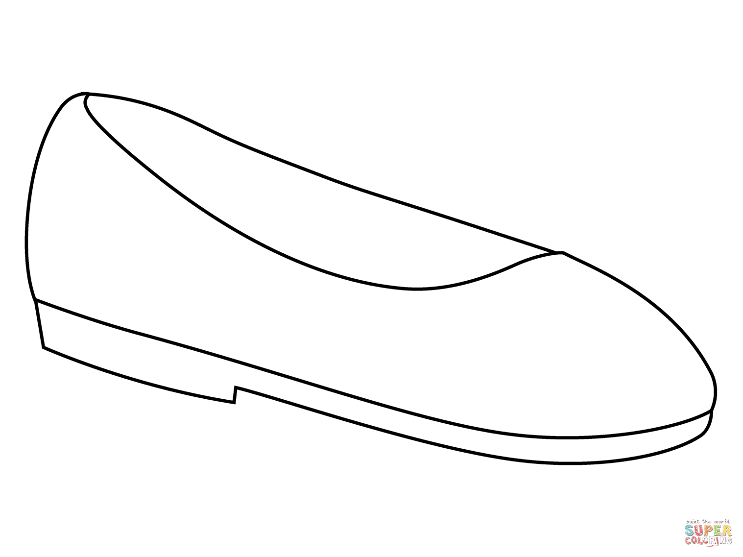 Flat shoe emoji coloring page free printable coloring pages