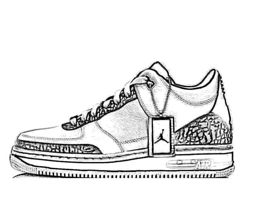 Sneaker coloring pages by coloringpageswk on