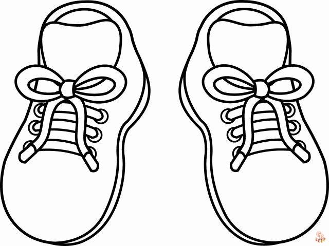 The best shoe coloring pages for kids