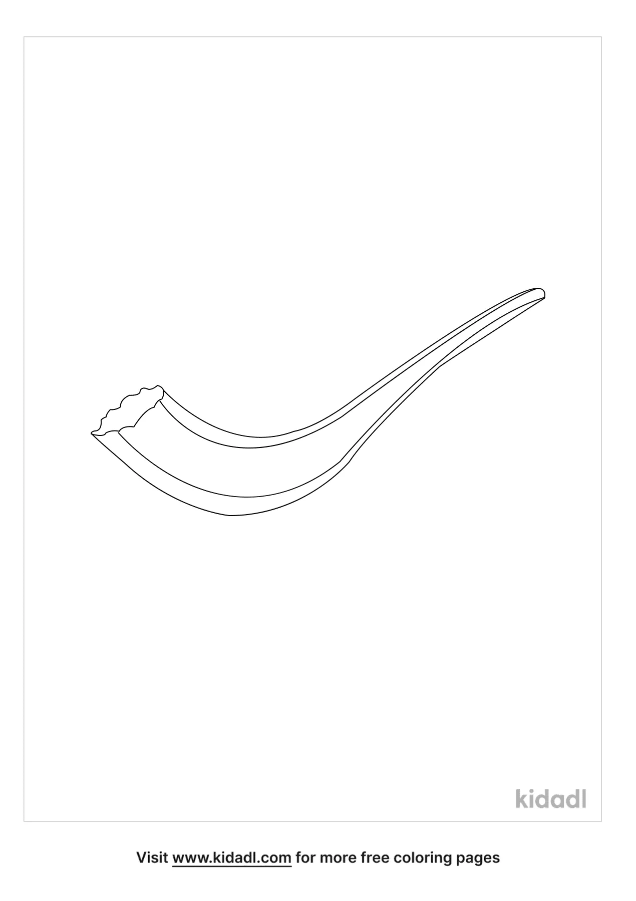 Free shofar coloring page coloring page printables