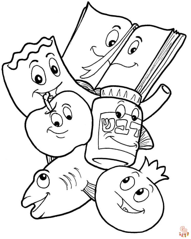 Printable yom kippur coloring pages free for kids and adults