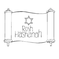 Rosh hashanah coloring pages