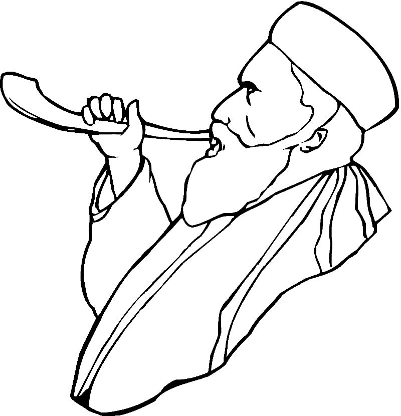 Rosh hashanah coloring pages printable for free download