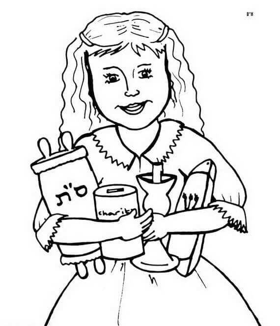 Printable rosh hashanah coloring pages pdf