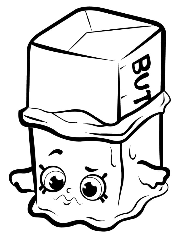 Buttercup shopkins coloring page