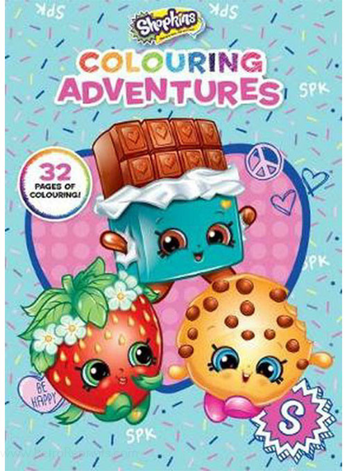 Shopkins colouring adventures coloring books at retro reprints