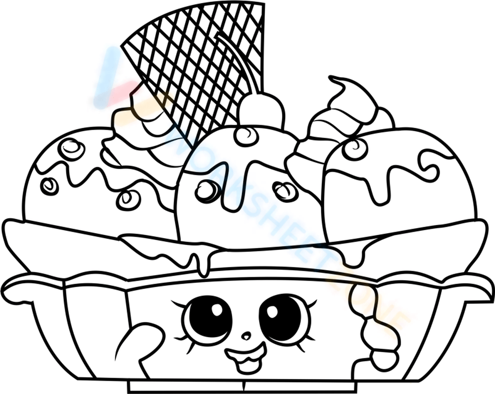 Free sprinkle lee cake shopkins coloring pages for kids