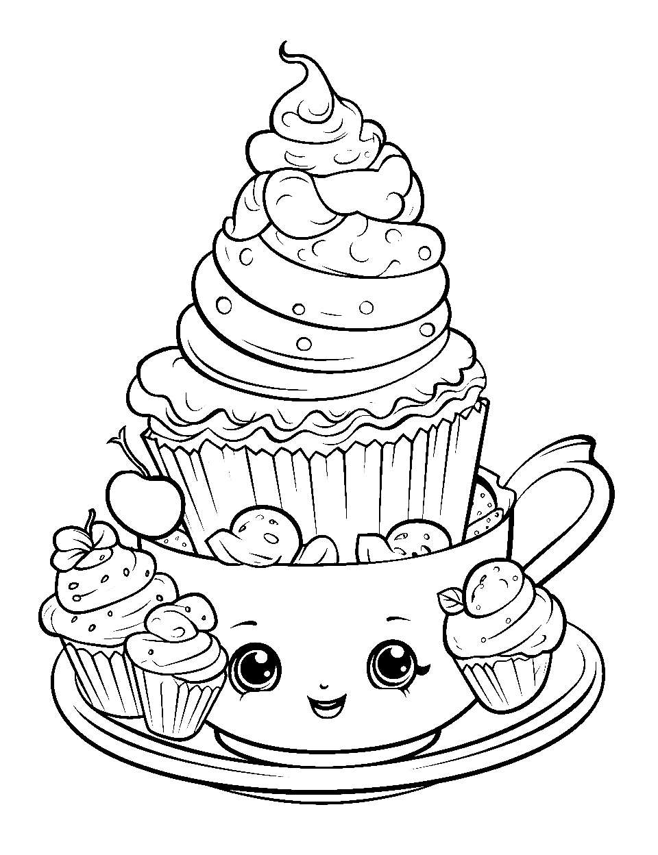 Shopkins coloring pages free printable sheets