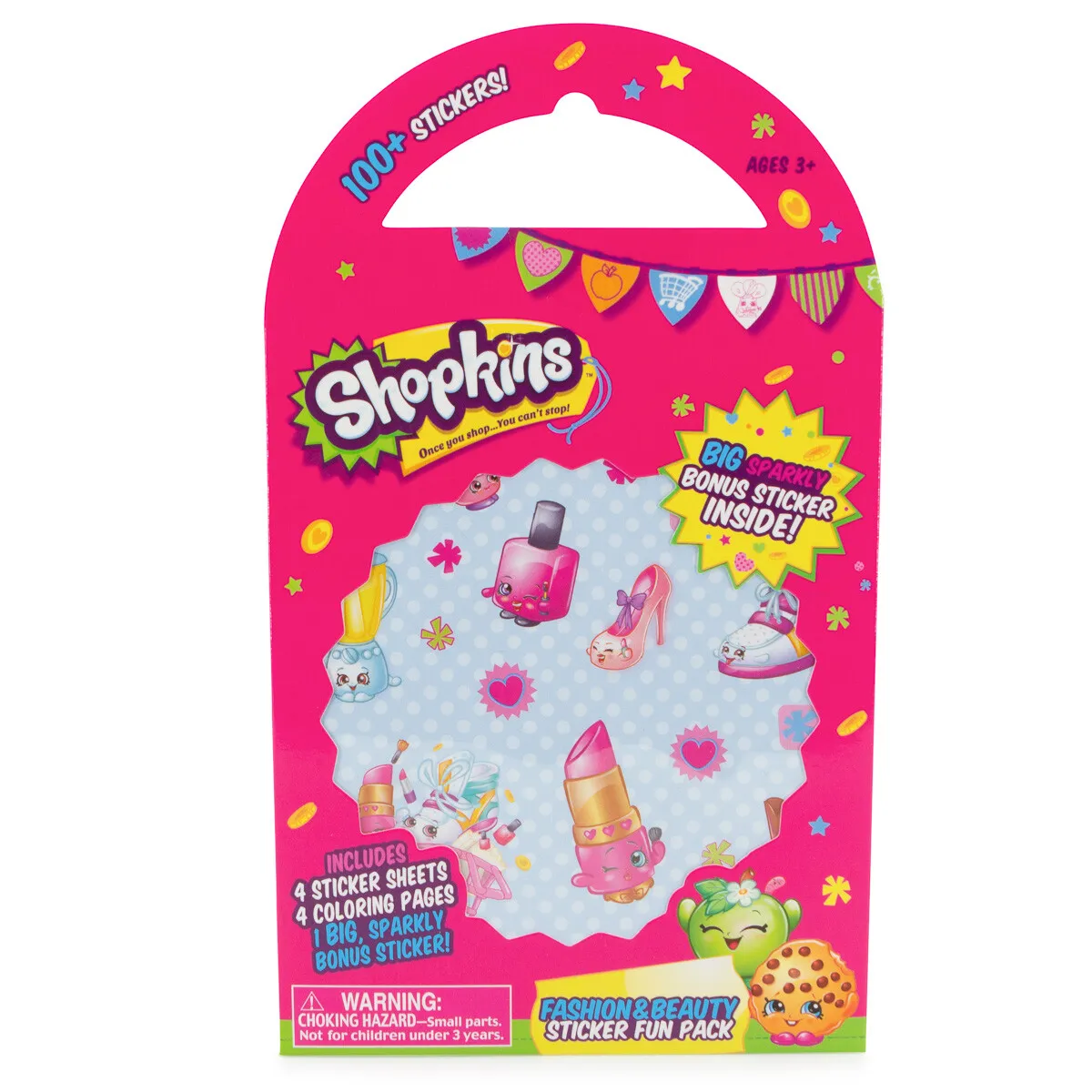 Shopkins fashion beauty variety fun pack for kids stickers coloring pages