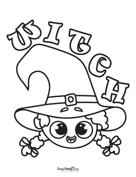 Printable witch coloring pages â sheets