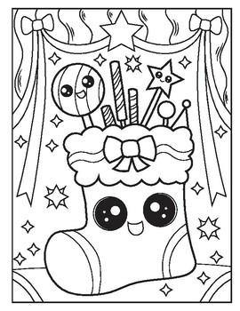 Christmas kawaii kingdom christmas coloring pages holiday craft activity