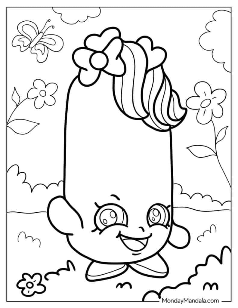 Shopkins coloring pages free pdf printables