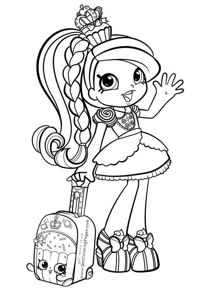 Printable shoppies coloring pages pdf