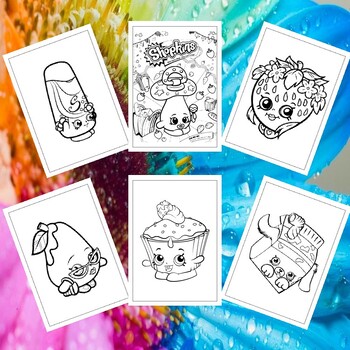 Printable shopkins coloring pages collection ignite imagination and joy