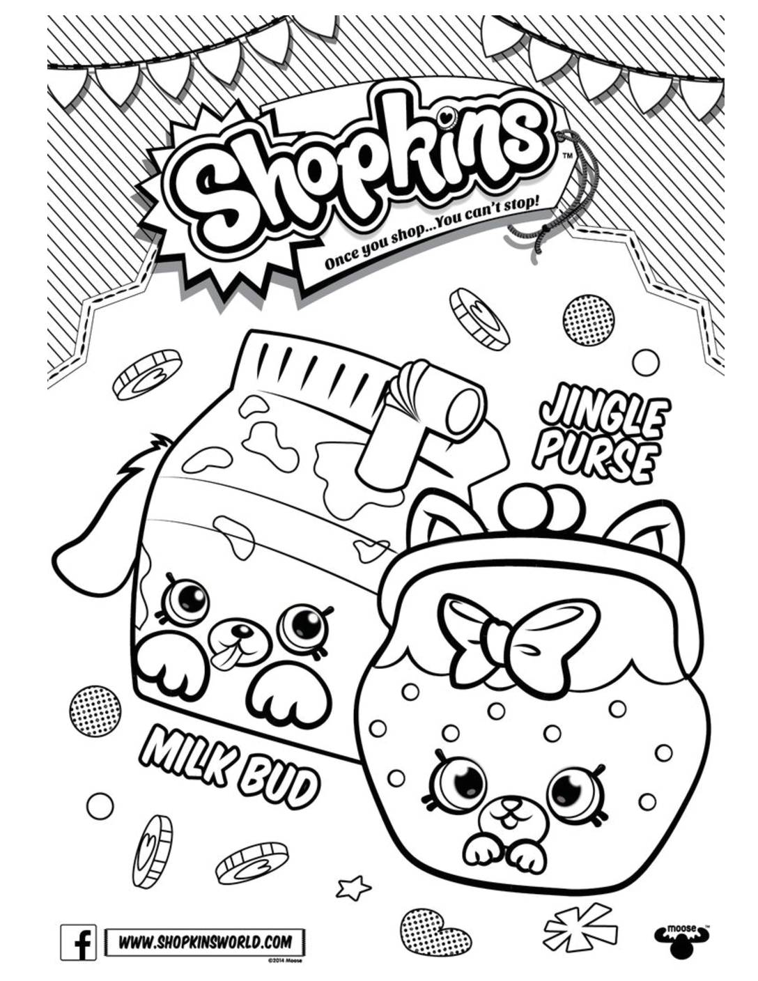 Shopkins coloring page