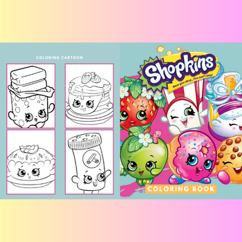 Shopkins coloring pages for kids girls boys teens and adults pdf activity