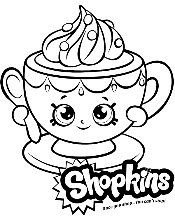 Printable teacup toy shopkins coloring page sheets