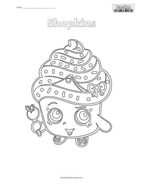 Shopkins coloring page