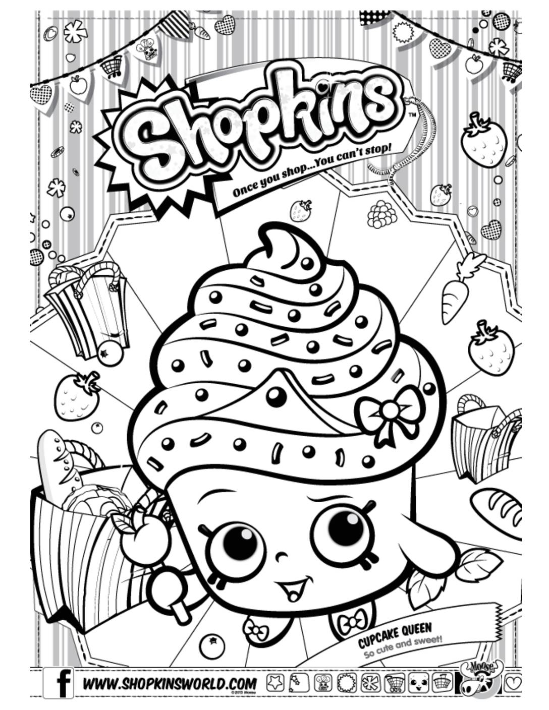 Shopkins coloring page