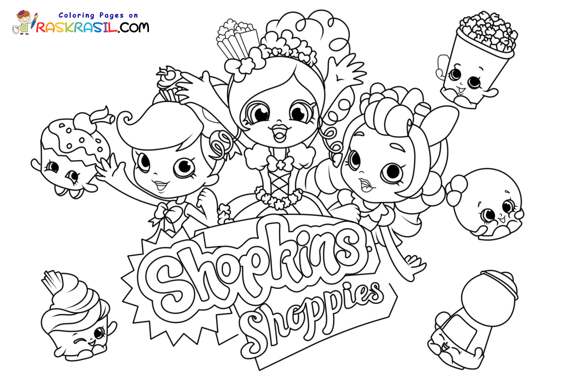 Shopkins coloring pages