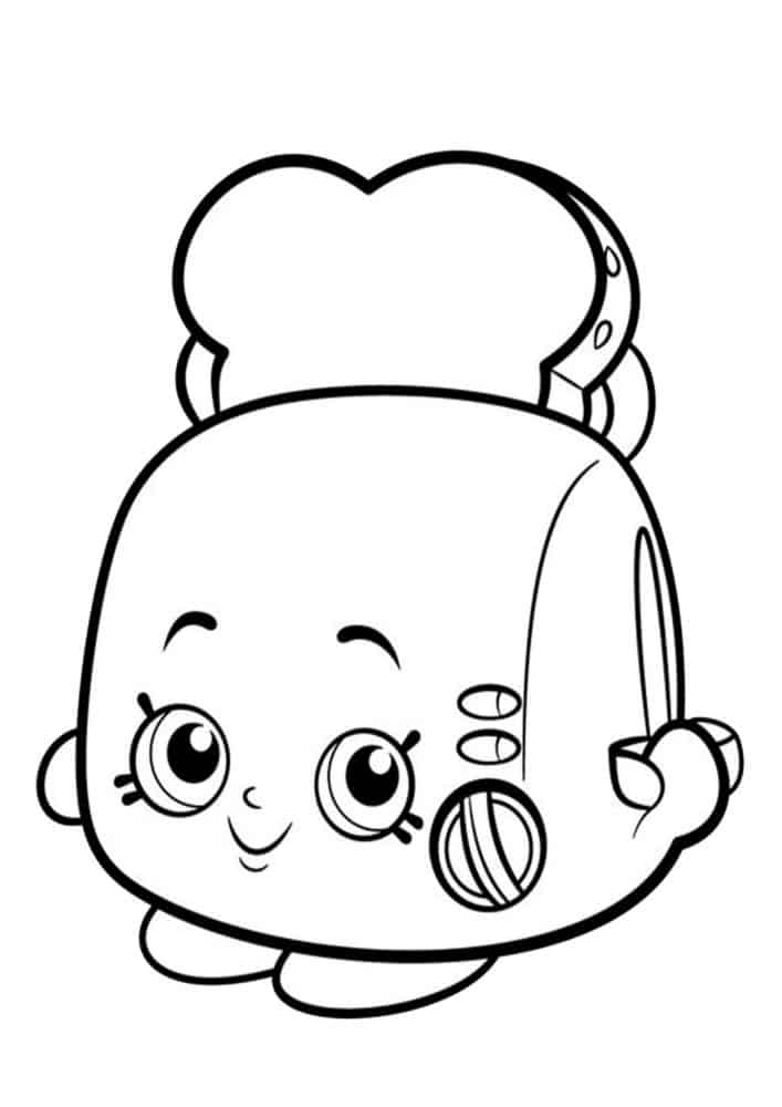 Free easy to print shopkins coloring pages