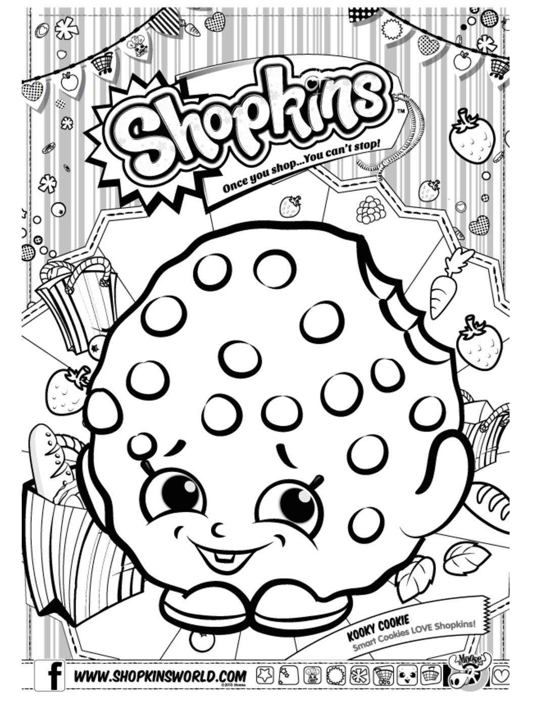 Shopkins coloring page