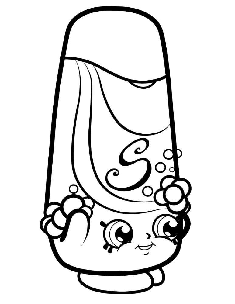 Shampy shopkins coloring page