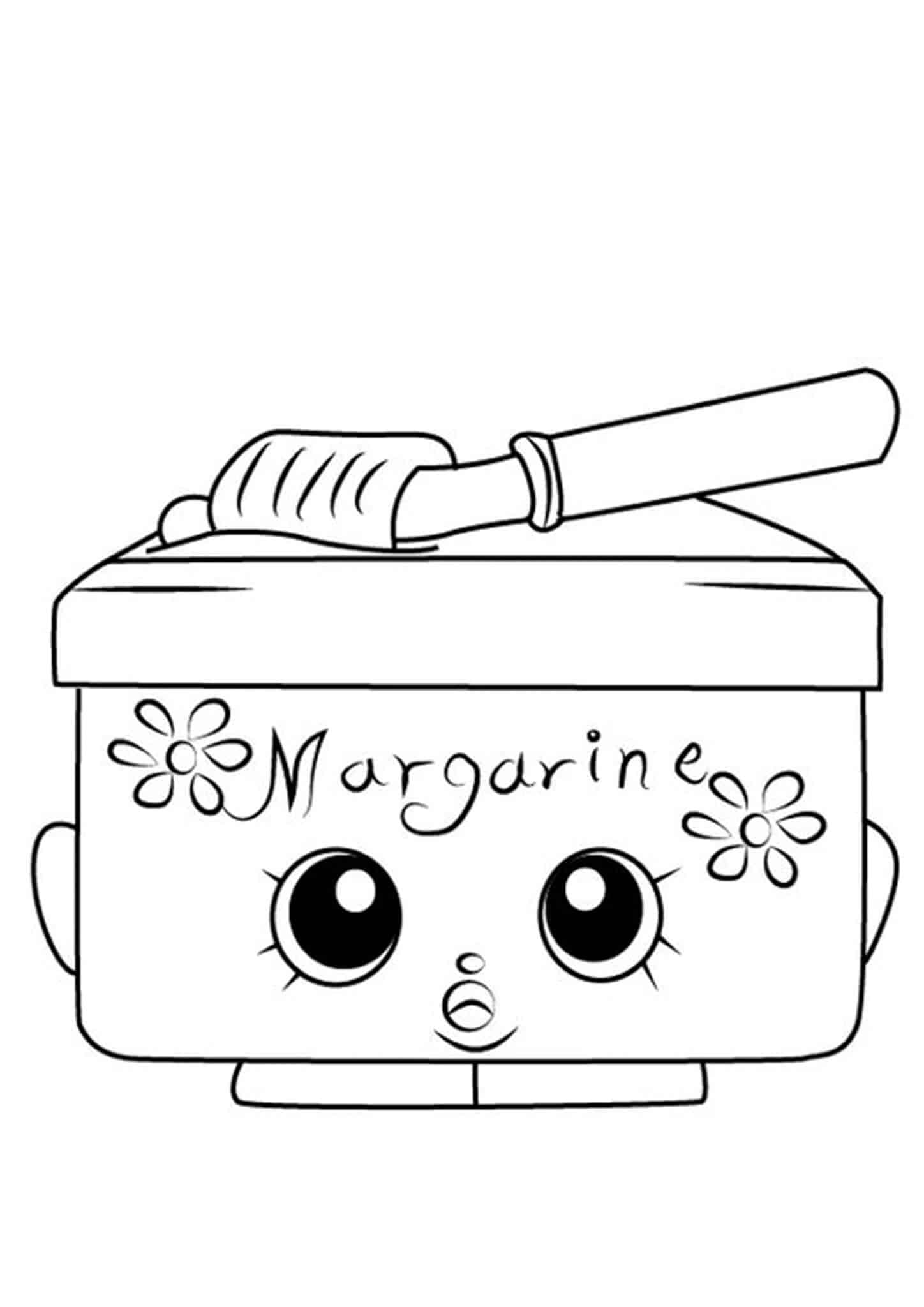 Free easy to print shopkins coloring pages