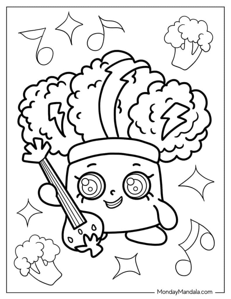 Shopkins coloring pages free pdf printables