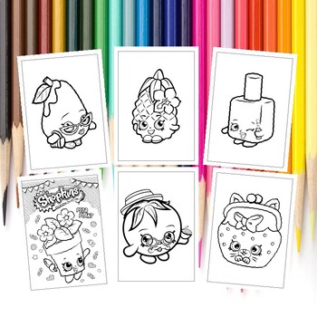 Explore colors with shopkins dolls printable coloring pages collection