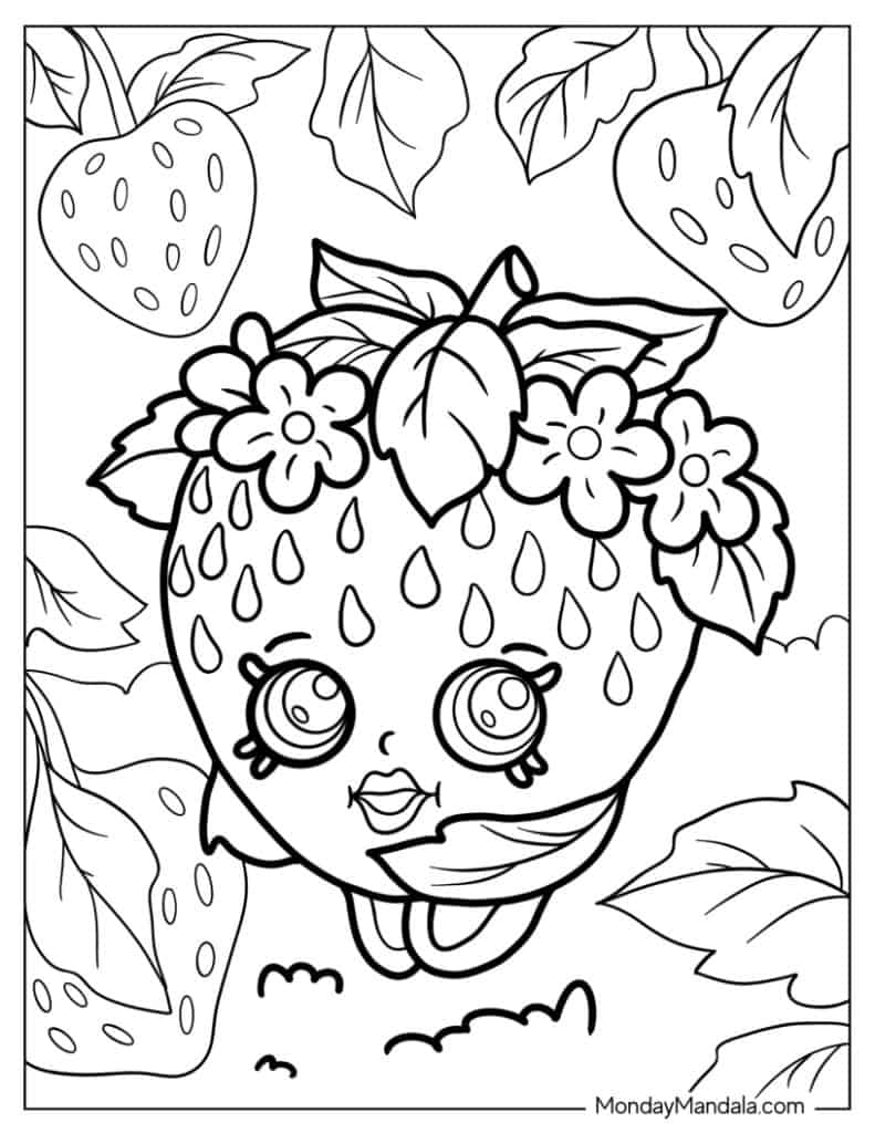 Shopkins coloring pages free pdf printables