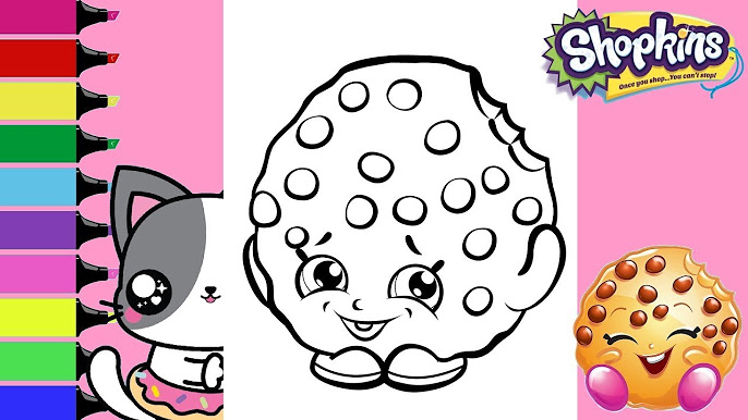 Shopkins coloring book pages sprinkled donuts jr