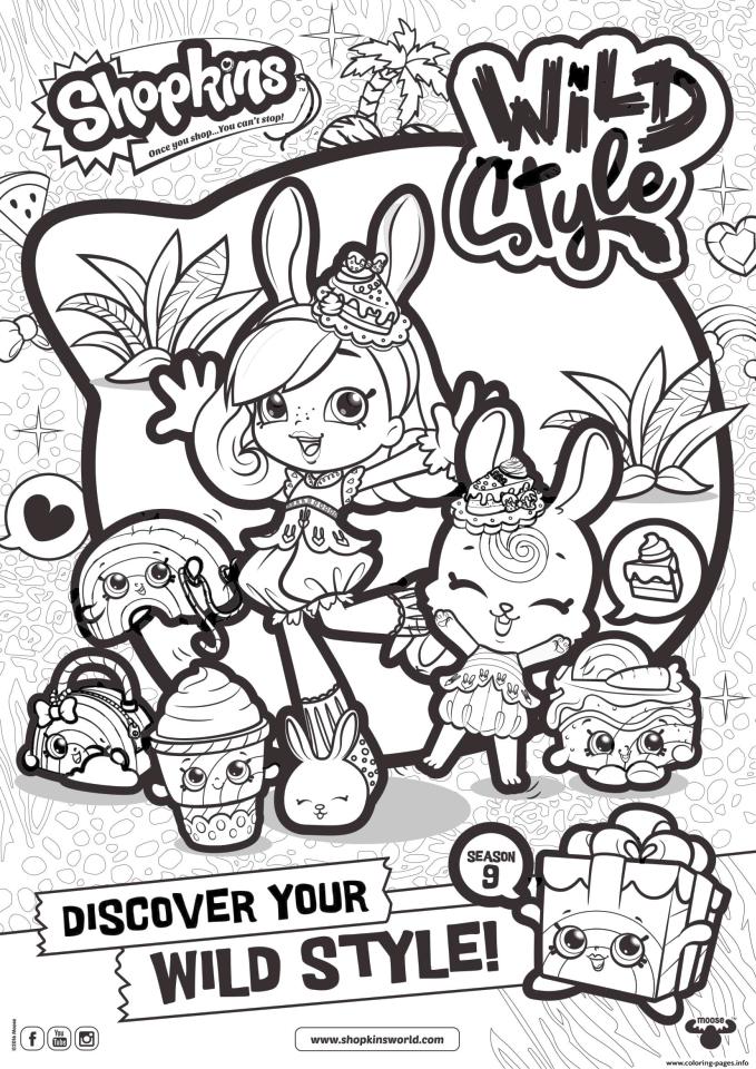 Get this shopkins coloring pages printable wild style shopkins season