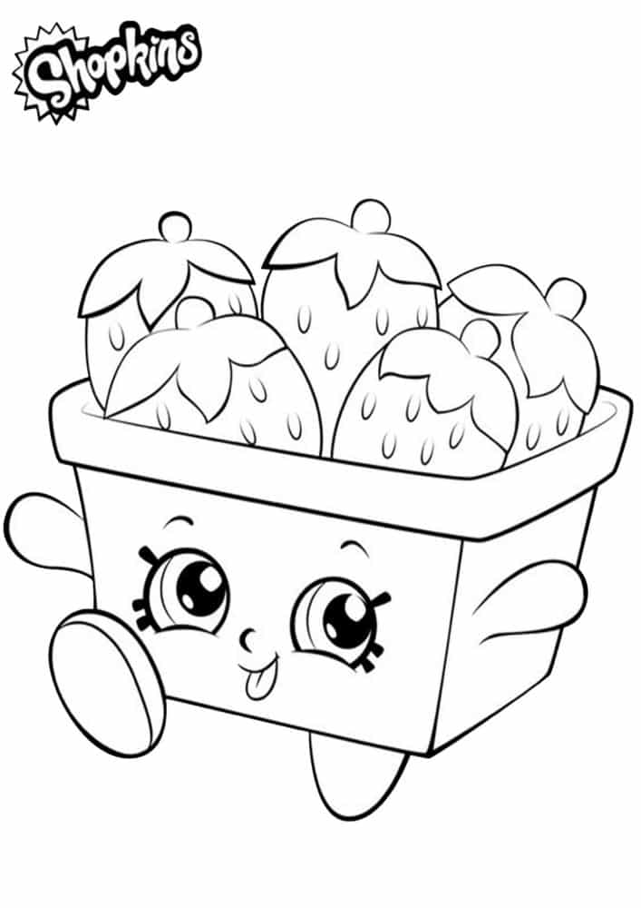 Free easy to print shopkins coloring pages
