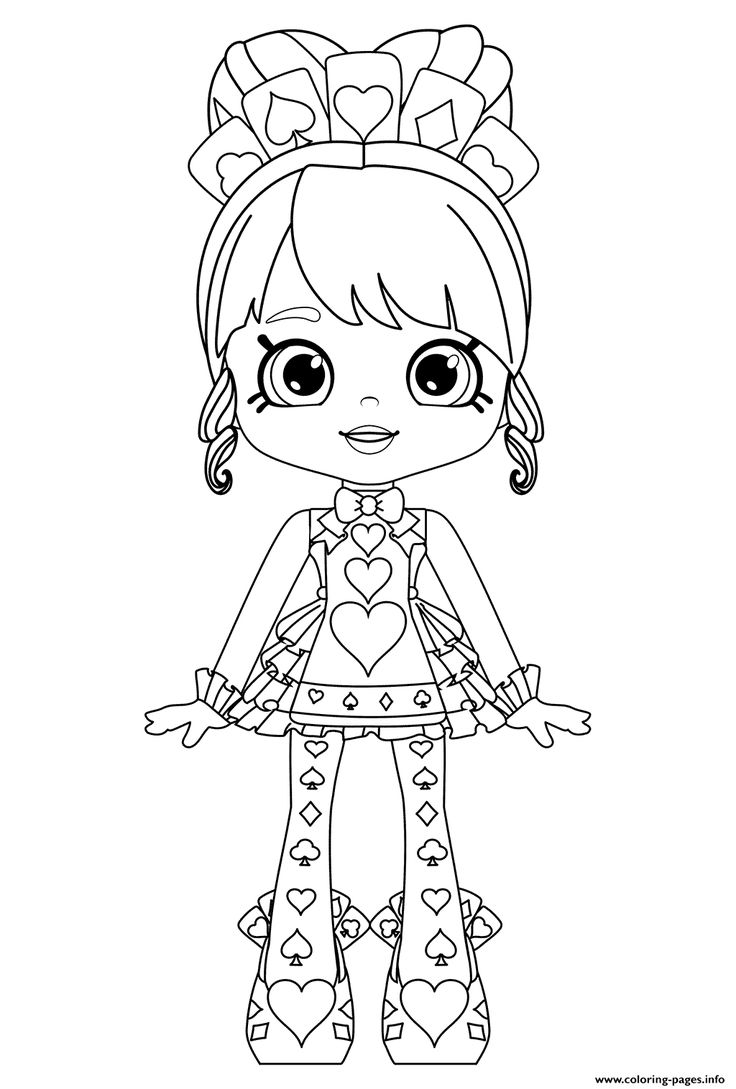 Print shopkins shoppies queenie hearts or queen of hearts coloring pages unicorn coloring pages heart coloring pages shopkin coloring pages