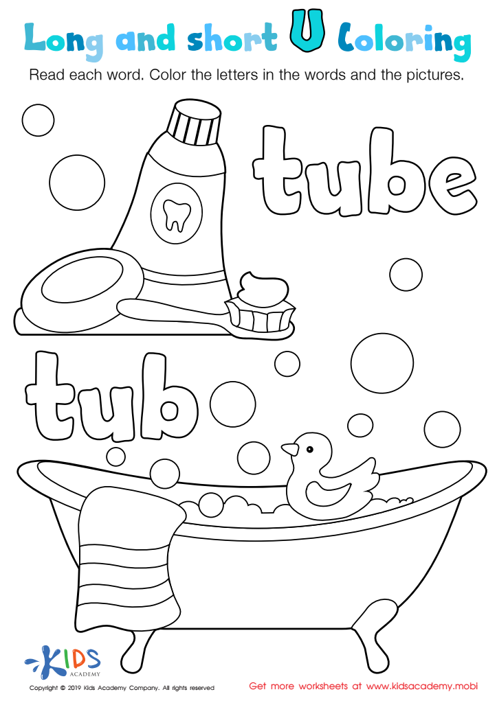 St grade phonics coloring pages â free printables