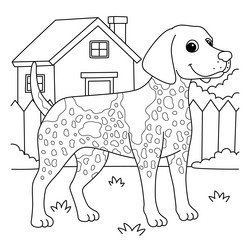 German shorthaired pointer dog silhouette vector images