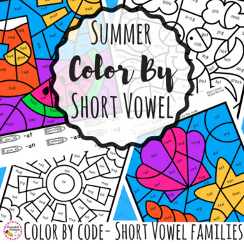 Summer phonics color by code