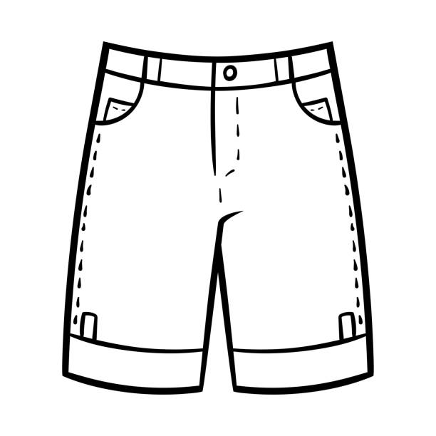 White shorts stock illustrations royalty