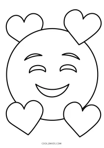 Free printable emoji coloring pages for kids