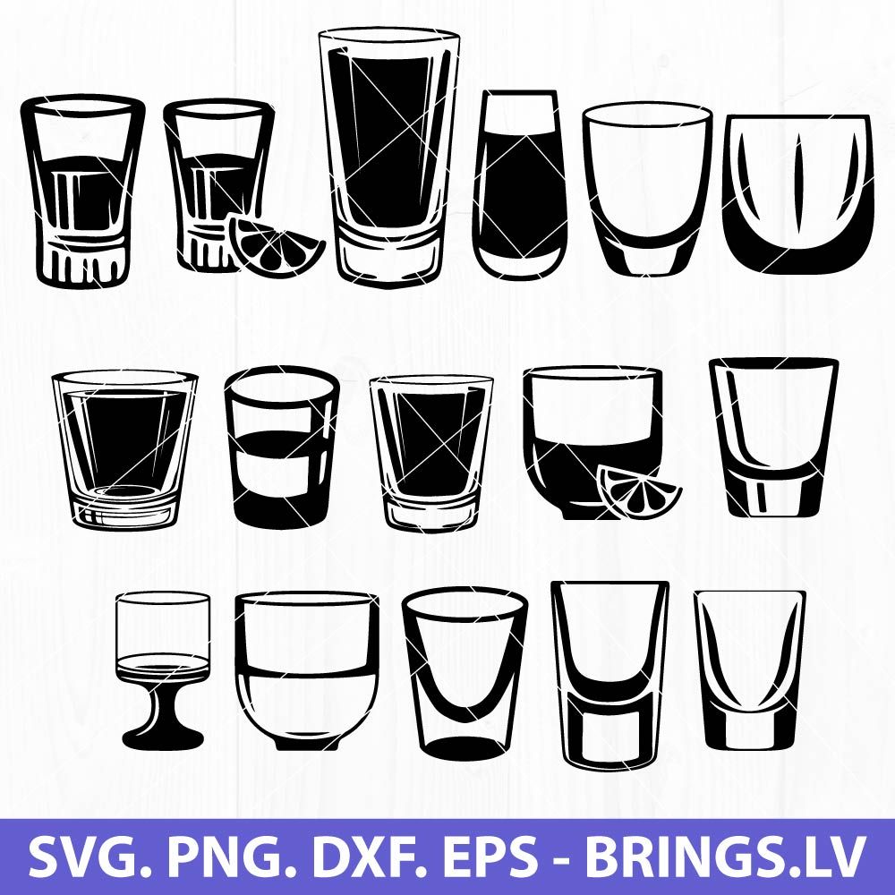 Shot glass svg free