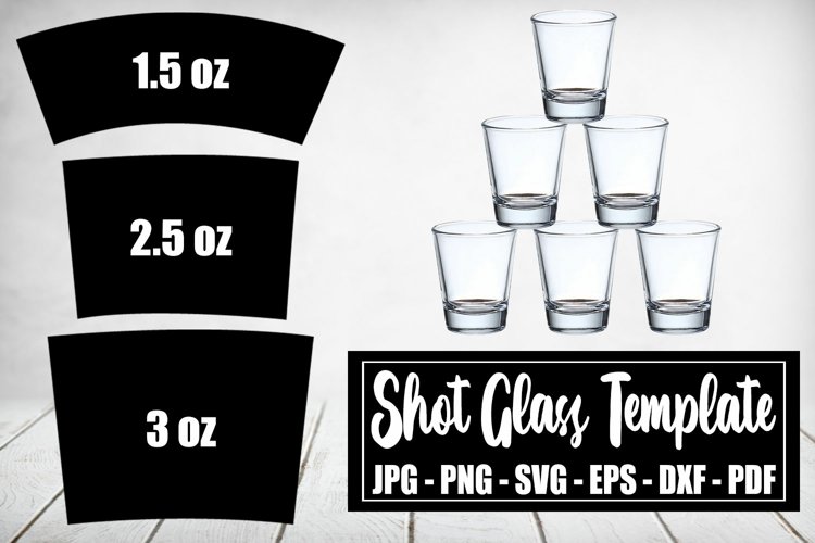 Shot glass template svg bundle shot glass wrapper png