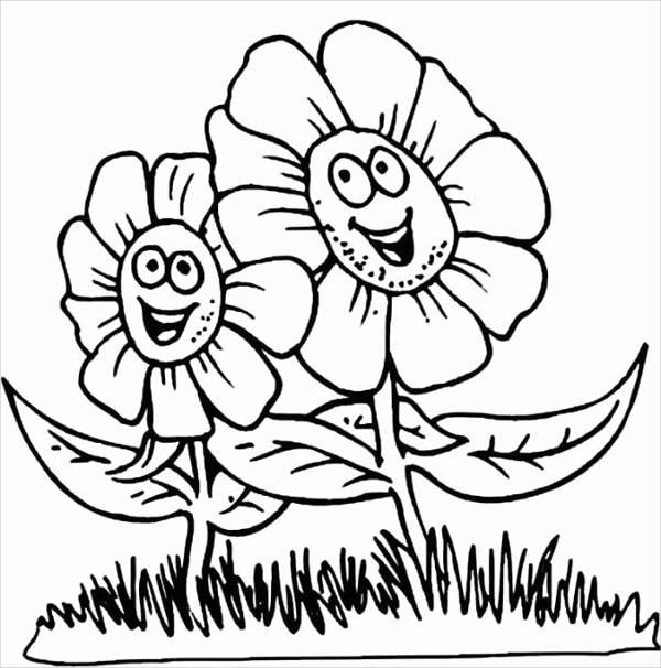 Spring coloring pages