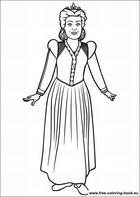 Coloring pages shrek