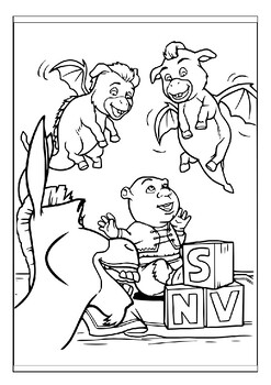 Shrek forever after coloring pages perfect way to keep your kids entertained