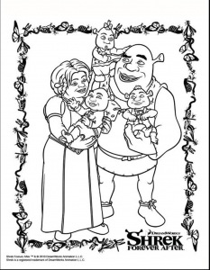 Shrek coloring pages for kids