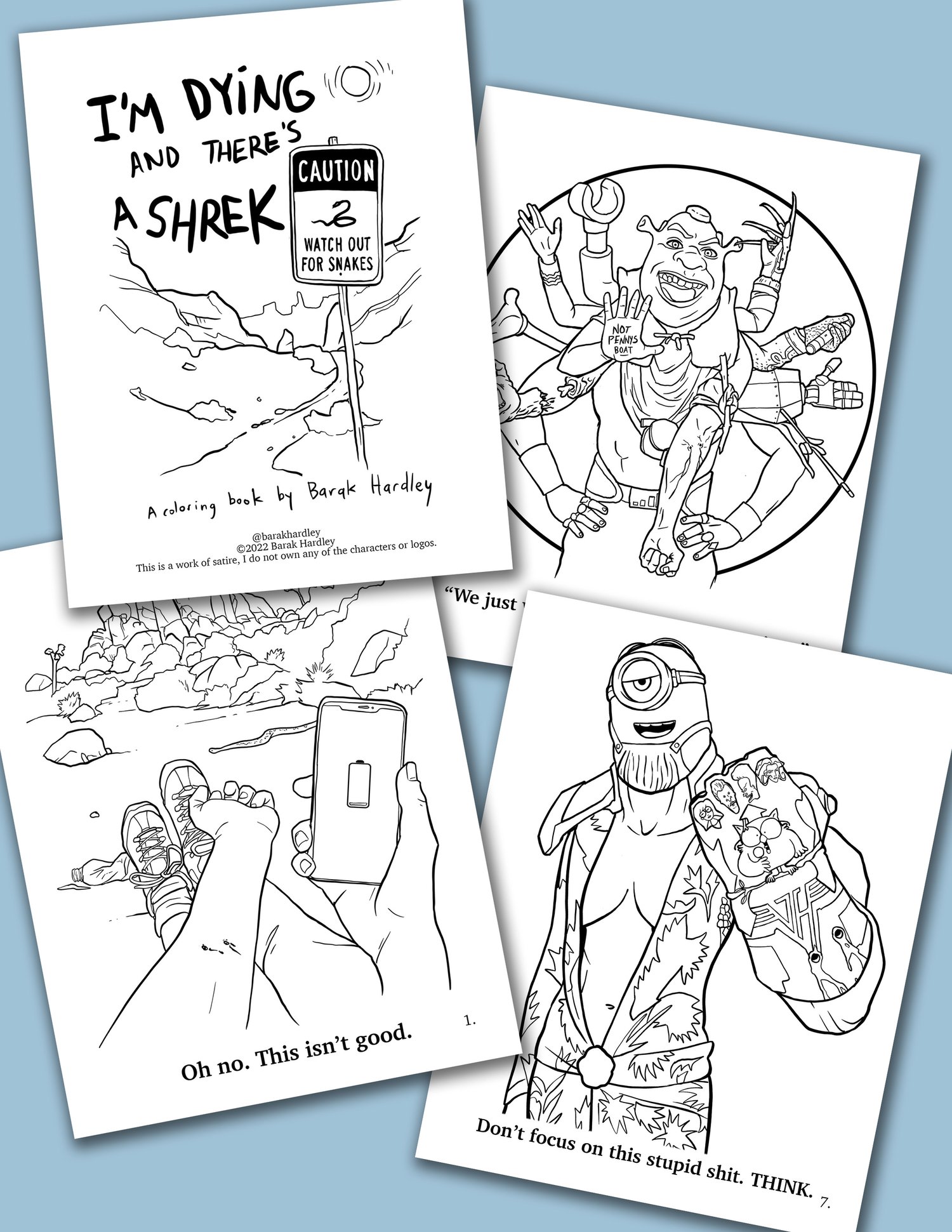 Im dying and theres a shrek coloring book â barak hardley