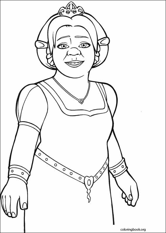 Shrek the third coloring page